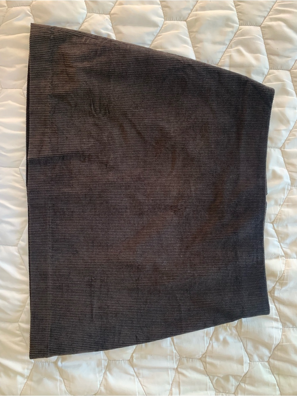 NWT Madewell Taupe Ribbed Mini Skirt